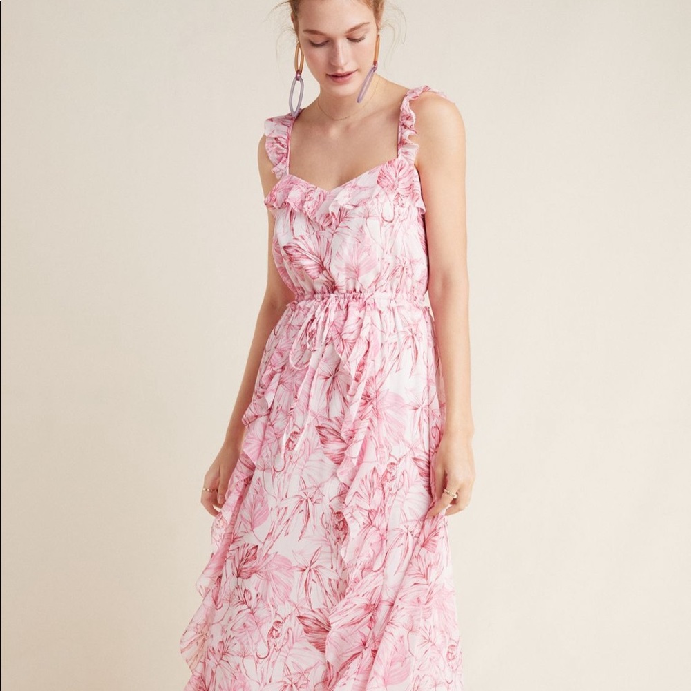 Anthropologie/Gal Meets Glam Cheryl Ruffled Dress